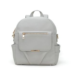 SMALL BACKPACK DIAPER BAG - GRAY
